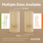 King Wood 50ct wood tips, 12.7mm organitips nicetips, midnightsmoking propertips and riptips premium collection