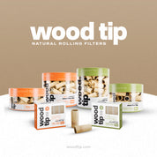 King Wood 50ct wood tips, 12.7mm organitips nicetips, midnightsmoking propertips and riptips premium collection